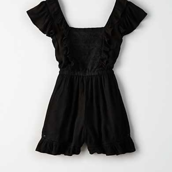 Apron Lace Ruffle Romper - Picture 2 of 2
